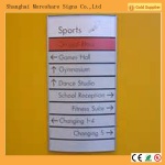 wayfinding sign, door sign, curved sign, office signs, wall sign, indoor sign, directory sign, aluminium sign, wall frames