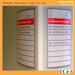 wayfinding sign, door sign, curved sign, office signs, wall sign, indoor sign, directory sign, aluminium sign, wall frames